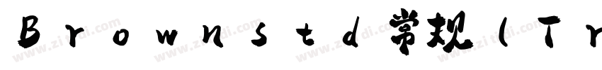 Brownstd 常规 (TrueTyp字体转换